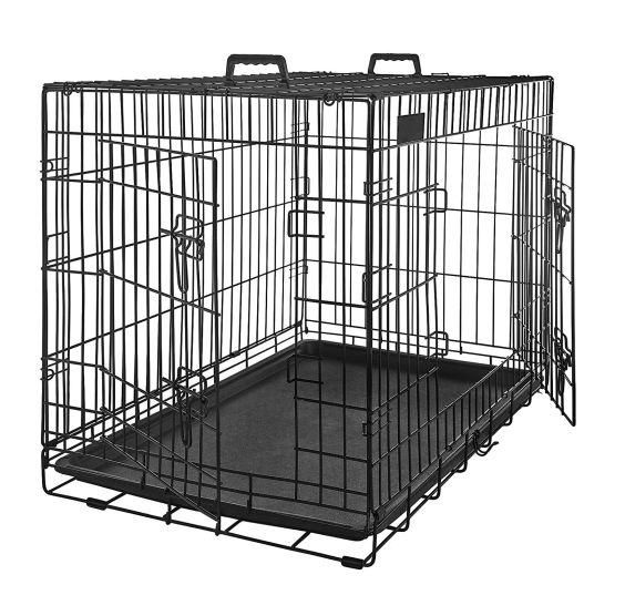 Parya Pets 121 x 74 x 81 cm schwarze XXL Hundehütte