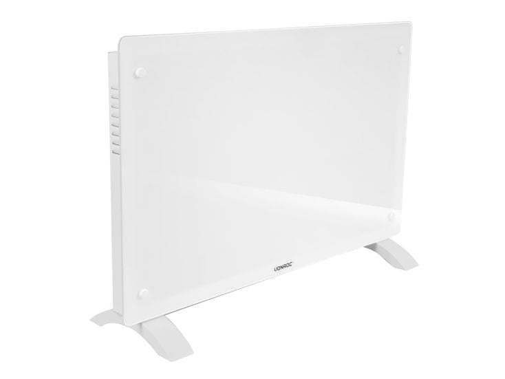 Vonroc 2000 watt Konvektorheizung mit Glasplatte - White