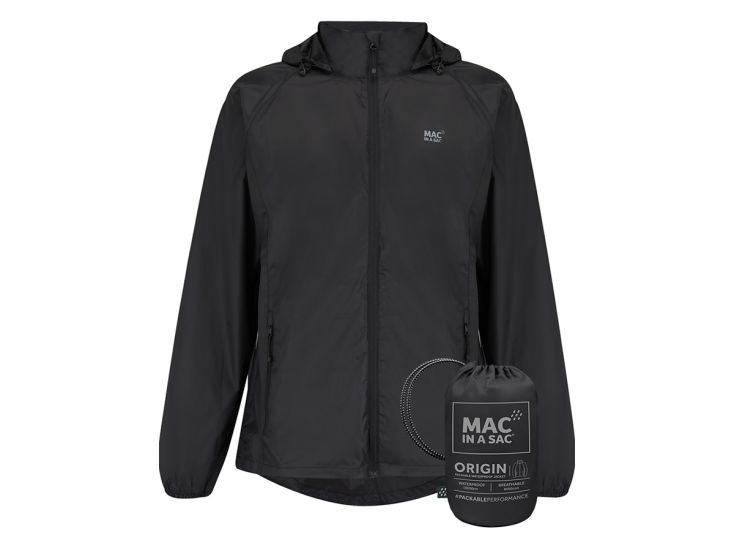Mac in a Sac Schwarz Unisex Regenjacke