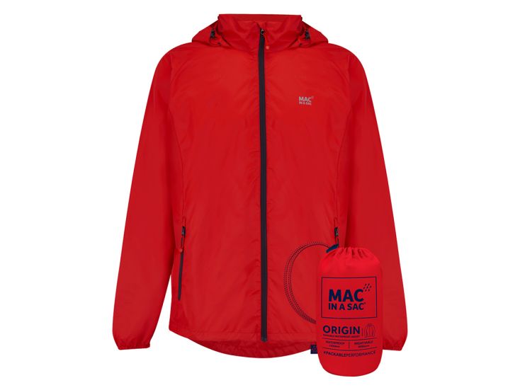 Mac in a Sac Red Unisex Regenjacke
