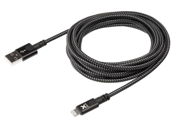 Xtorm 3 meter Schwarz Original USB auf Lightning Kabel