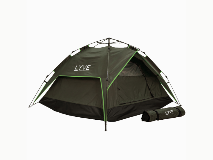 Lyve 3-personen Pop-up Zelt – Grün