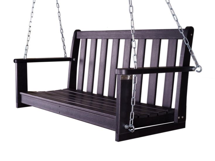 MaximaVida Monteal 120 cm Kunststoff-Schaukelbank
