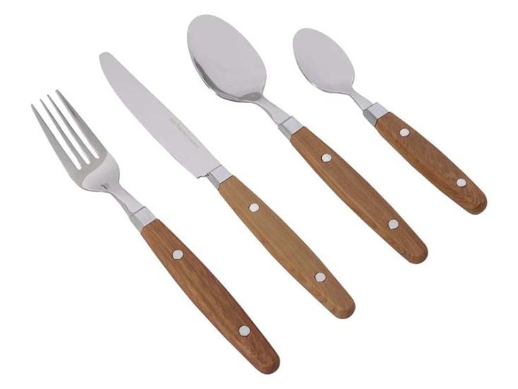 Gimex Nature Line Wood 16-teiliges Besteckset