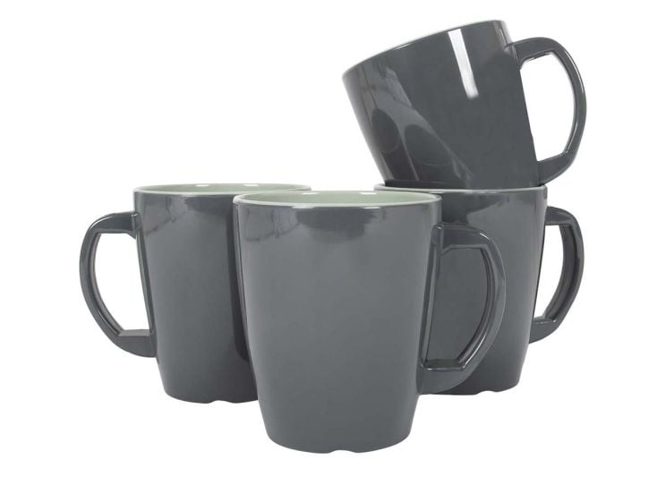 Gimex Vivid Line Set von 4 380 ml Henkelbecher