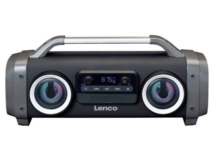 Lenco SPR-100BK tragbare Bluetooth Lautsprecher