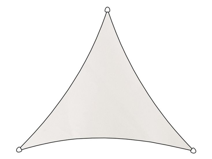 Livin Como Dreieck Polyester 5 Meter Schattentuch - White