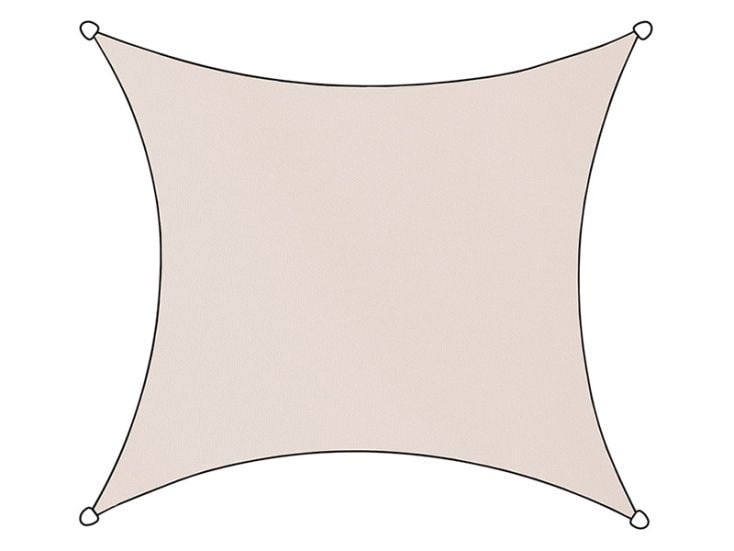 Livin ivigno Oxford Quadrat 5 x 5 Meter Schattentuch