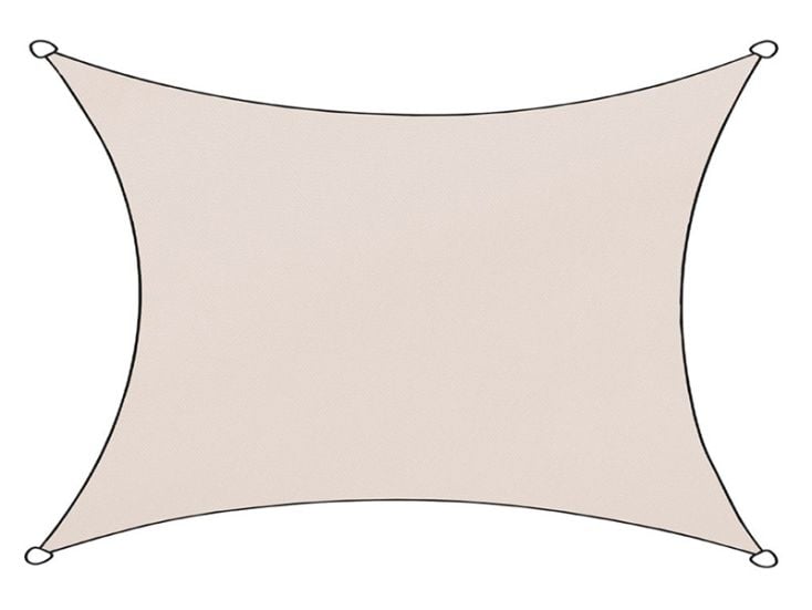Livn Livigno oxford rechthoek 3 x 4 Meter Schattentug