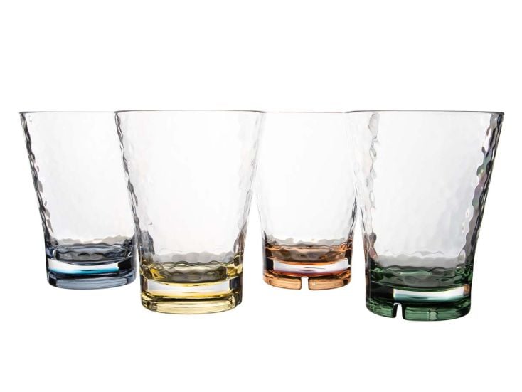 Bo-Camp Pastel collection Arbois Satz mit 4 Wassergläsern