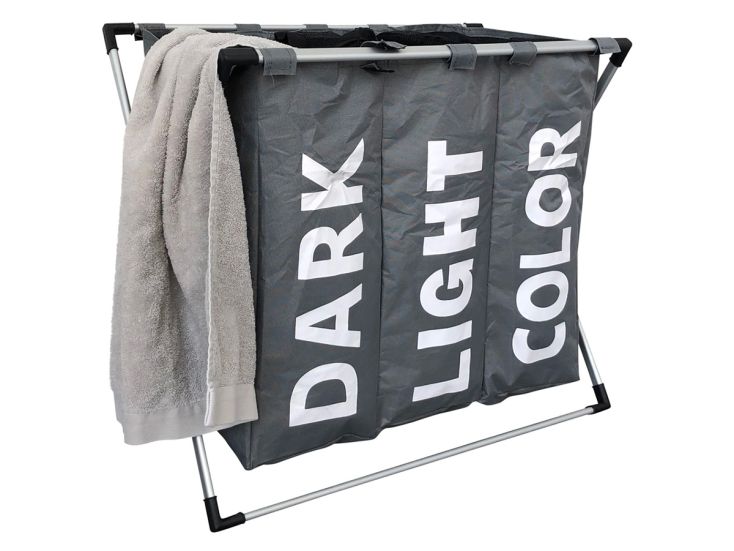 IVOL 3-Fach-Organizer-Wäschekorb - Grey