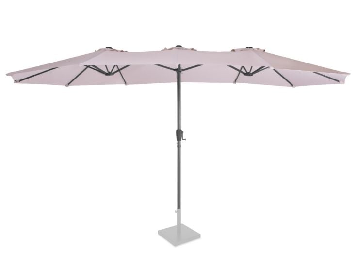 VONROC Iseo 460 x 270 cm Premium Sonnenschirm - Beige