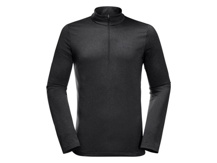 Jack Wolfskin Sky Thermal Half-Zip Black Herren Pullover