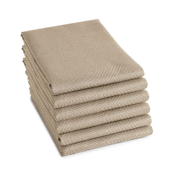 DDDDD Cisis 60 x 65 cm 6er-Set Geschirrtüchern - Beige