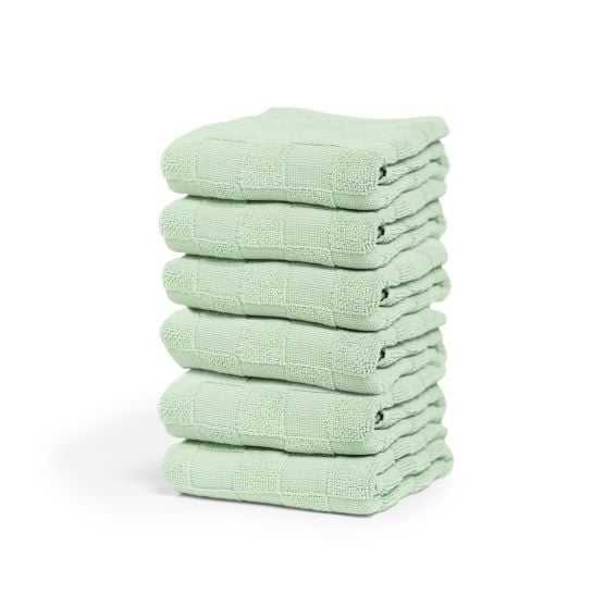 Cinderella Checkmaid 50 x 55 cm 6er-Set Küchenhandtücher - Green