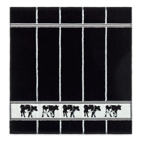 DDDDD Zwart Bont 50 x 55 cm 6er-Set Küchenhandtücher - Black