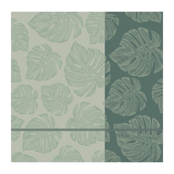 DDDDD Monstera 60 x 65 cm 6er-Set Geschirrtüchern - Green