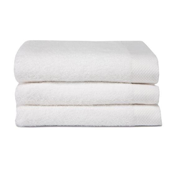 Seahorse Pure 60 x 110 cm 3er-Set Badehandtücher - White