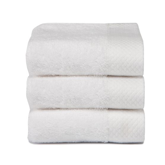 Seahorse Pure 30 x 50 cm 3er-Set Gästehandtücher - White