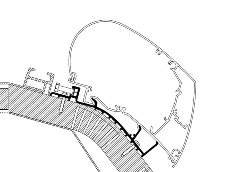 Thule Carthago ab 2014 Serie 6 550 Markisenadapter