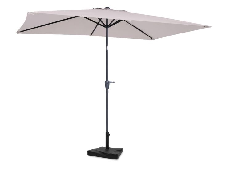 VONROC Rapallo 200 x 300 Premium Sonnenschirm mit Fuß - Beige
