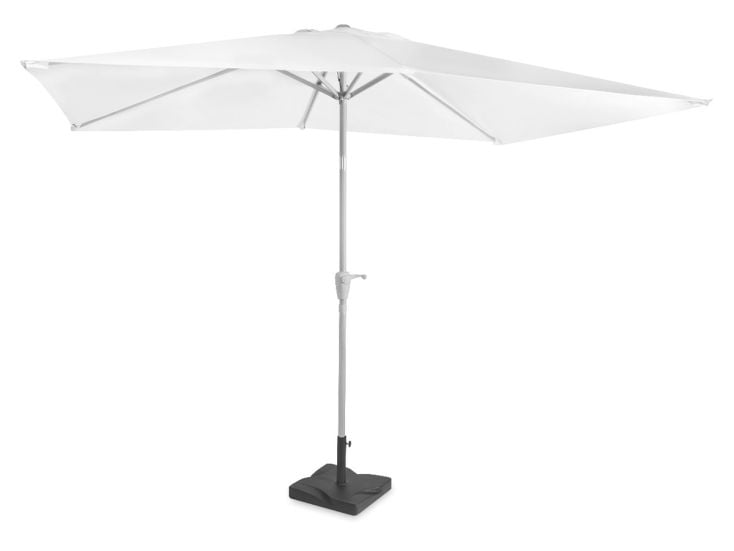 VONROC Rapallo 200 x 300 Premium Sonnenschirm mit Fuß - White