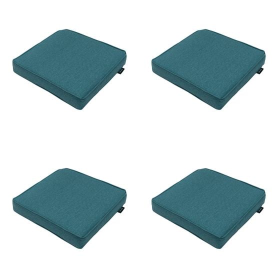 Madison Sea Blue Canvas Eco+ Sitzkissen - 4er-Set