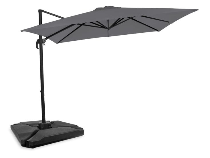 Vonroc Pisogne 300 Sonnenschirm mit 4 füllbare Fliesen - Grey