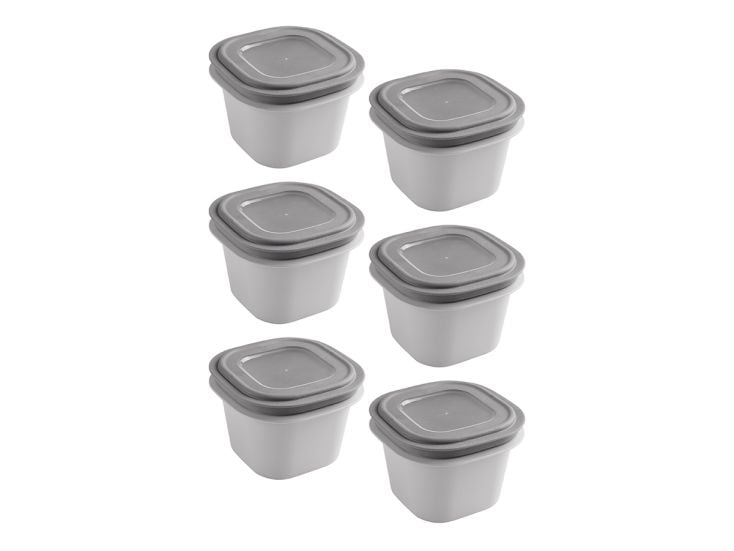 Sunware Sigma home 0,8 Liter Set von 6 Frischhaltedose - Grey