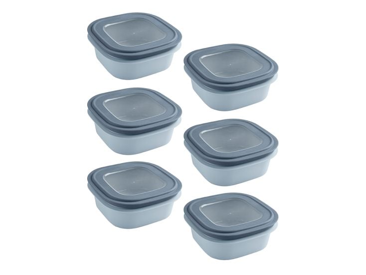 Sunware Sigma home 1,3 Liter Set von 6 Frischhaltedose - Blue