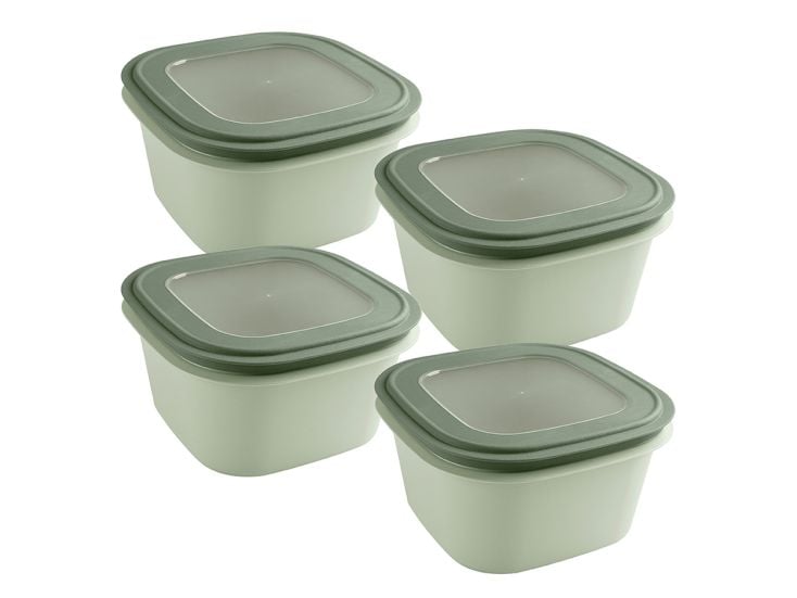 Sunware Sigma home 3,8 Liter Set von 4 Frischhaltedose - Green