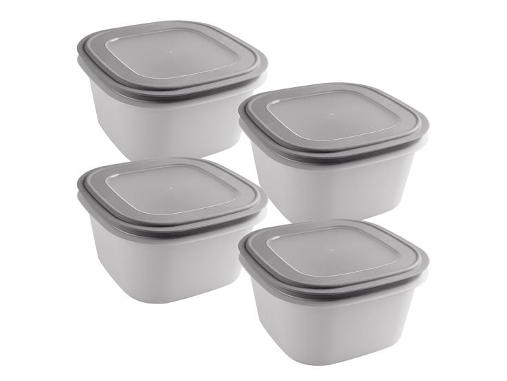 Sunware Sigma home 3,8 Liter Set von 4 Frischhaltedose - Grey