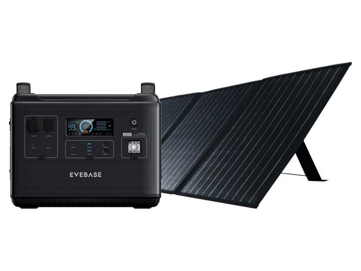 EveBase Move 2000 Powerstation mit Go 200 Solar Panel