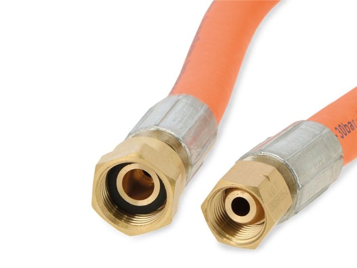Gimeg 75 cm 3/8 inch links x M20x1,5 HD Gasschlauch