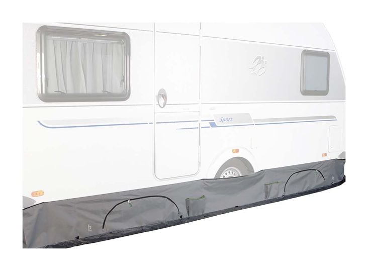 Bo-Camp - Caravan-Lüftungsleiste - Deluxe universal - Grau