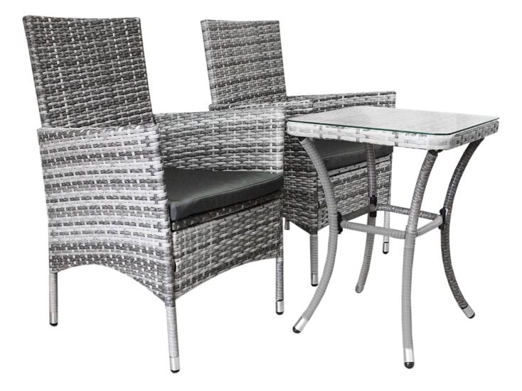 Monstershop Jarda 3-teiliges Bistro-Set - Light Grey