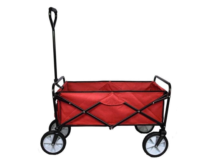 Monstershop Faltbarer Gartenwagen - Red