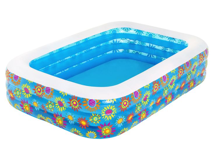 Bestway Happy Flora 229 x 152 x 56 cm aufblasbarer Pool