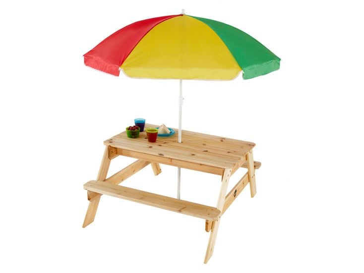 Plum Kinder Picknicktisch mit Sonnenschirm