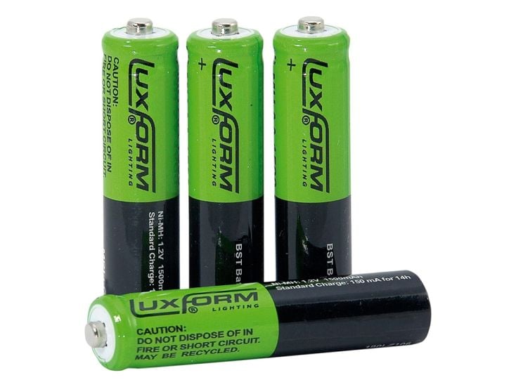 Luxform Satz mit 4 wiederaufladbaren AAA-Batterien