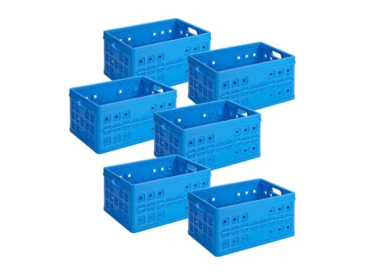 Sunware Square 46 Liter Set von 6 Klappboxen