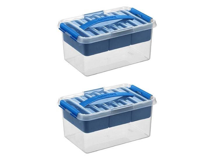 Sunware Q-line 6 Liter 2er-Set Aufbewahrungsboxen + Einsatz