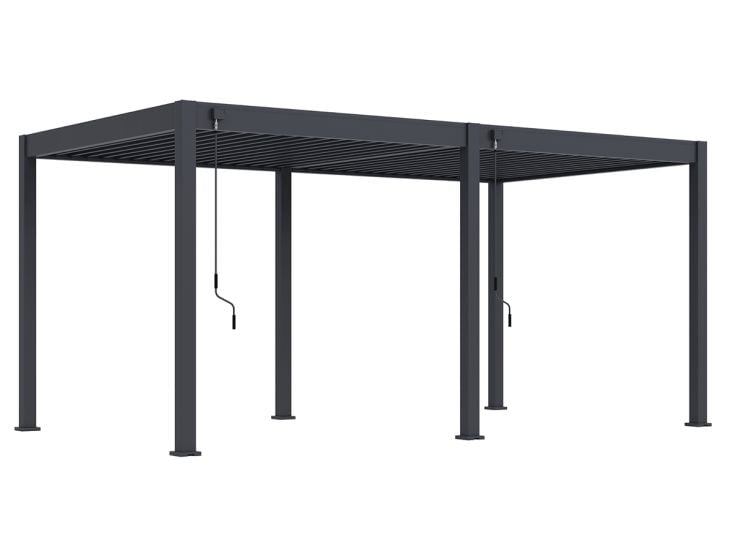 Orion Premium 360x720cm elektrische Pergola mit LED - anthrazit