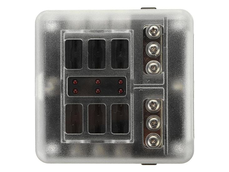 Car Systems 6 Flachsicherung halter mit LED