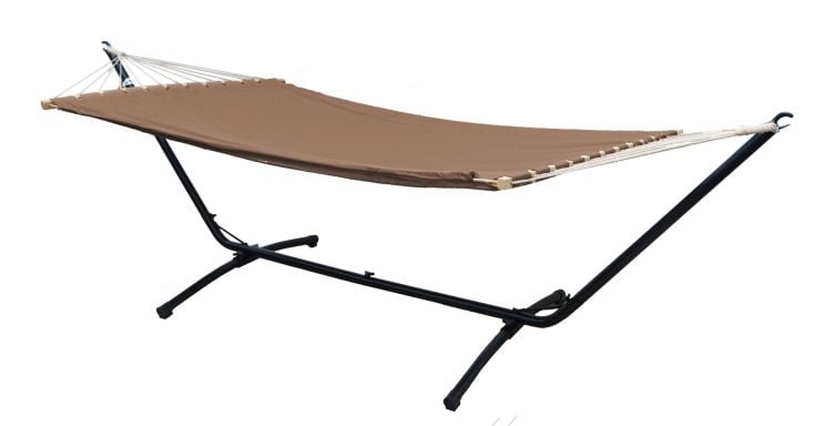 AMANKA 200 x 120 cm Hängematte mit Gestell - Brown