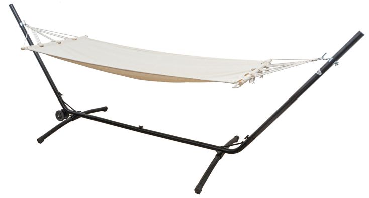 AMANKA 335 x 100 cm Hängematte mit Gestell - White