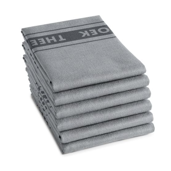 DDDDD Pelle 60 x 65 cm 6er-Set Geschirrtücher - Grey