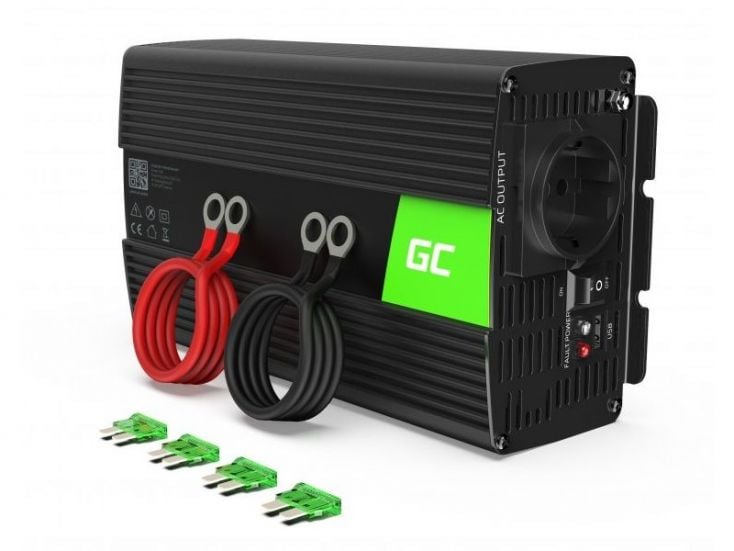 Green Cell INV09 12V/1000W Wechselrichter