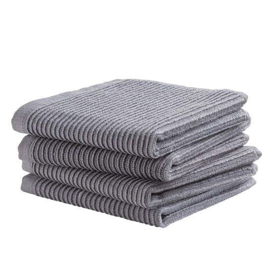 DDDDD Basic Clean 30 x 30 cm 4er-Set Spültücher - Grey