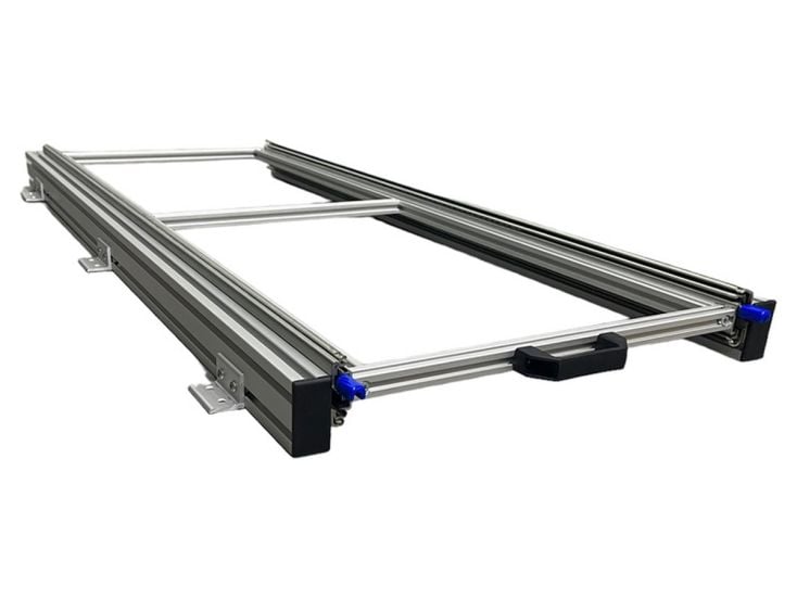 Alu 130 kg 120 x 40 cm Wohnmobil Ausziehrahmen